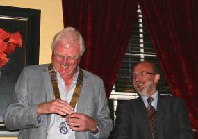 Incoming Kirkcudbright Rotary President for 2014-2015 Colin MacLaine